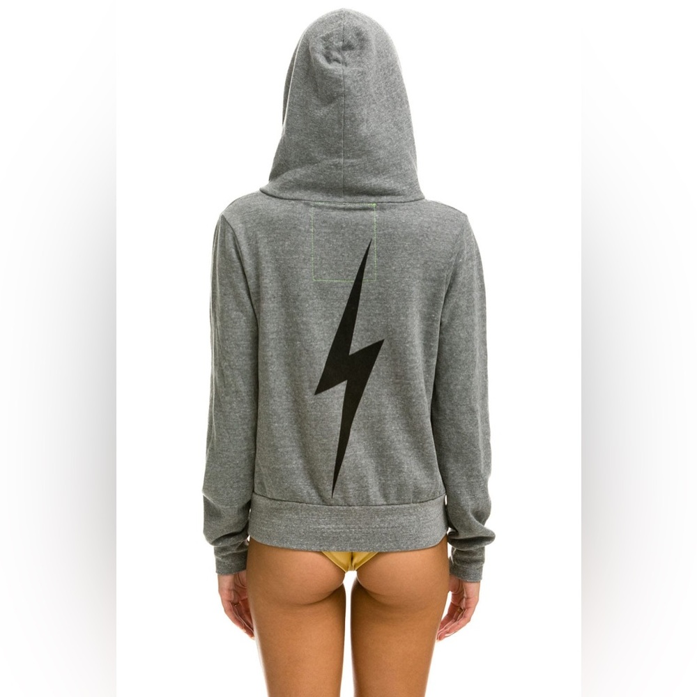 Aviator Nation BOLT HOODIE - HEATHER GREY